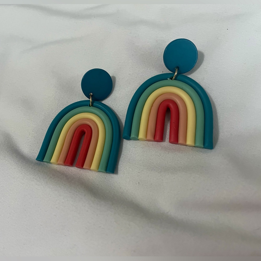 Rainbow Earrings - Multi Colored